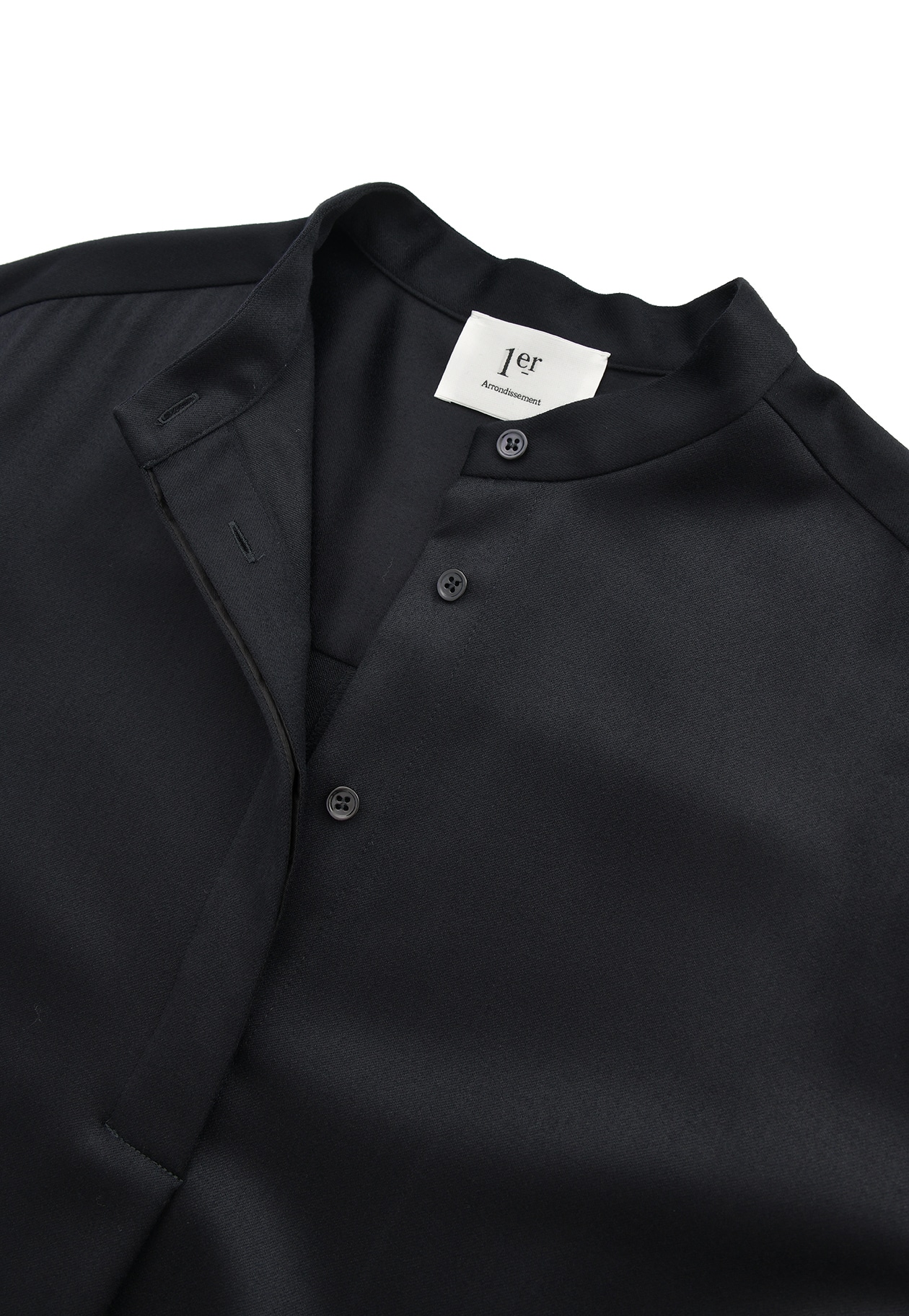 ウールサテンシャツワンピース】｜1er Arrondissement（プルミエ