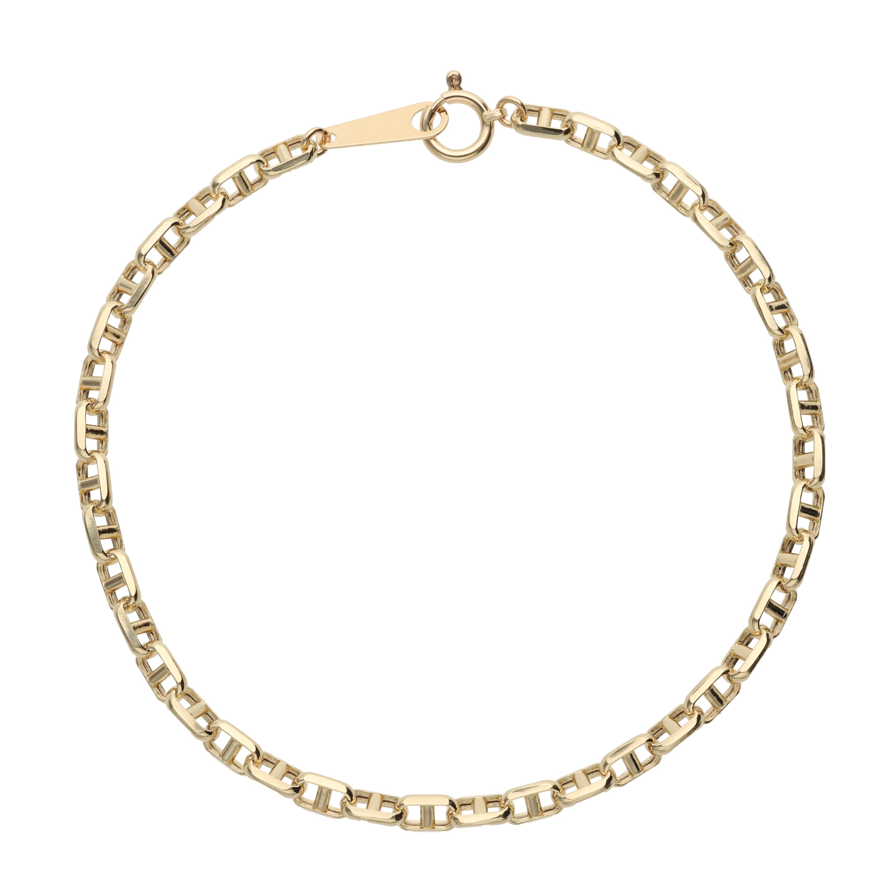 9月限定価格オーダー】K18 中空スカルチェーン ブレスレット｜GAUR-0005