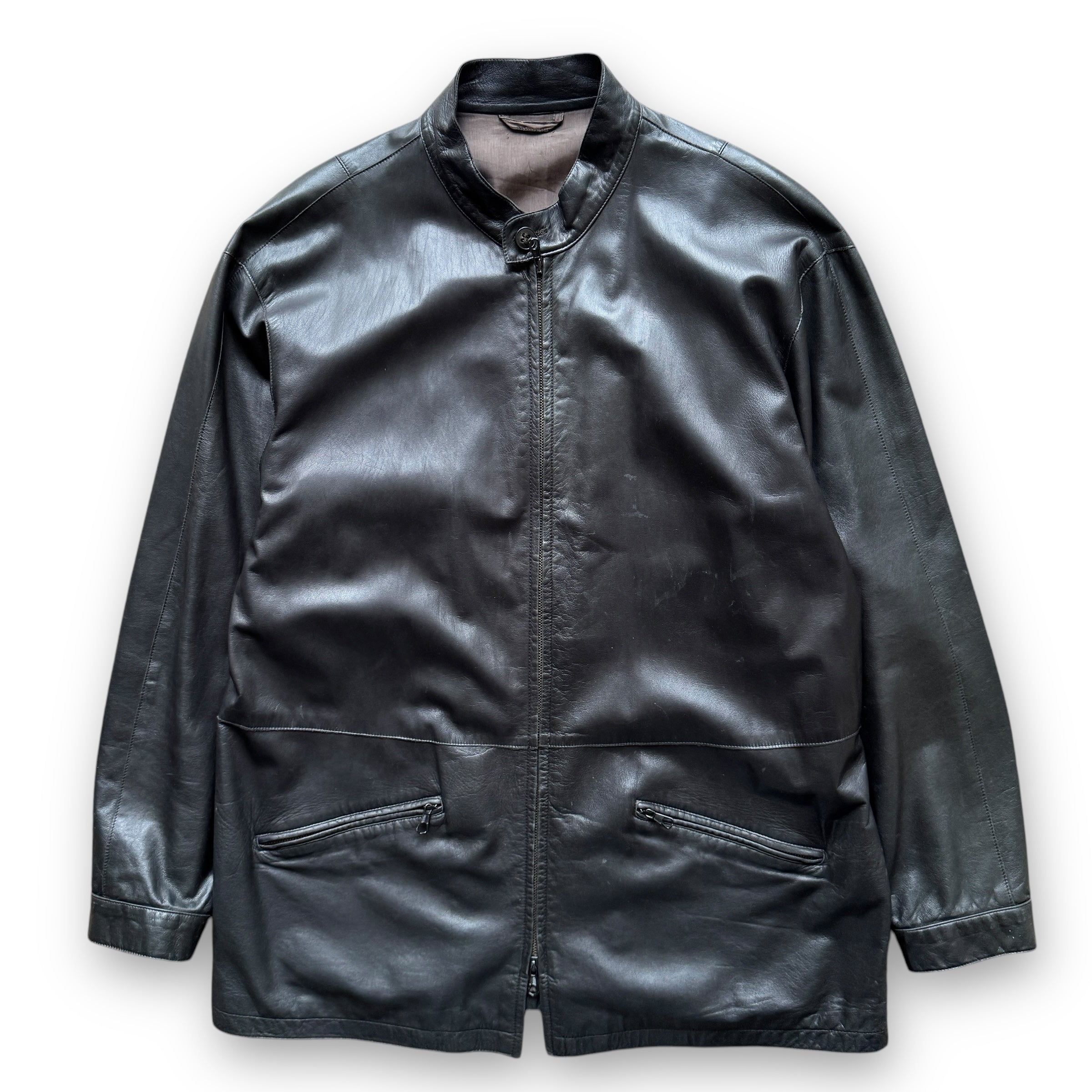 Giorgio Armani Borgonuovo 21 Lamb Leather Jacket – 300700