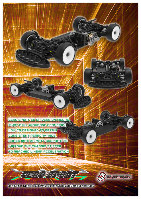 3レーシング64セロスポーツ KIT-CERO SPORT 64 Structure Matt