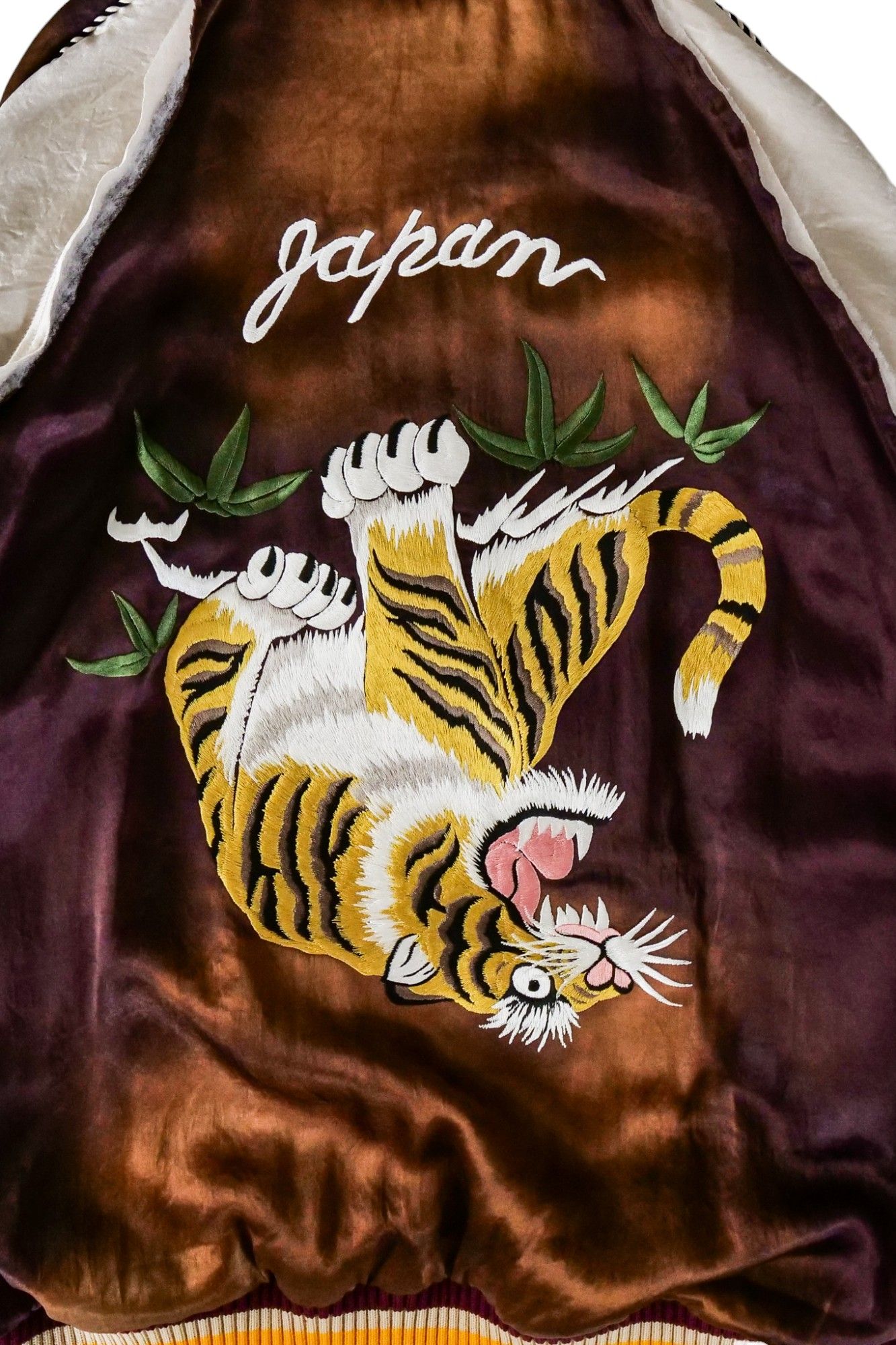 □刺繍 タイガー ドラゴン スカジャン 秋 メンズ アウター ブルゾン 20