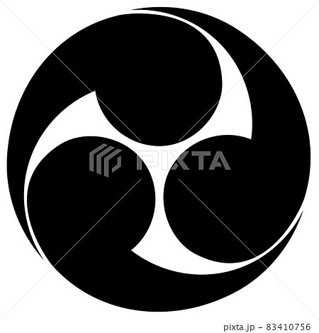 左三つ巴のイラスト素材 - PIXTA