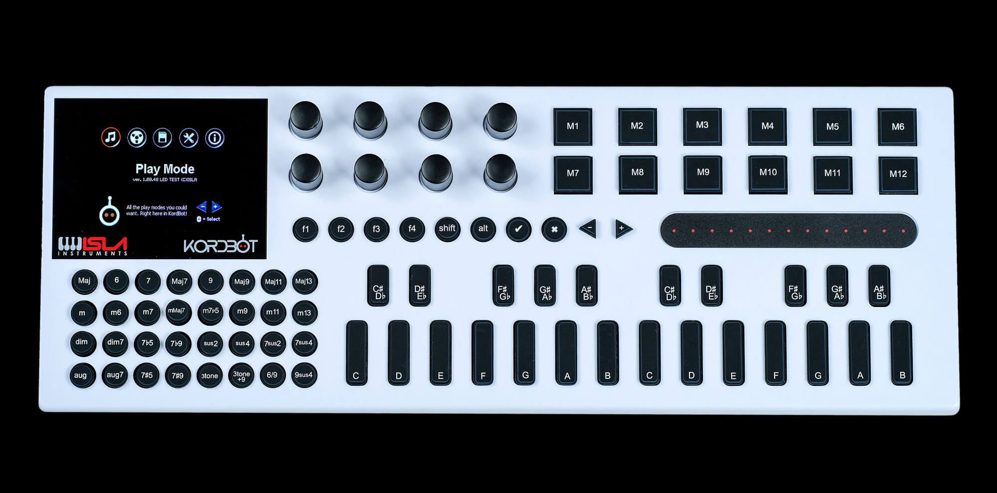 Isla Instruments KordBot – 32の専用ボタンで作曲・アレンジのコード