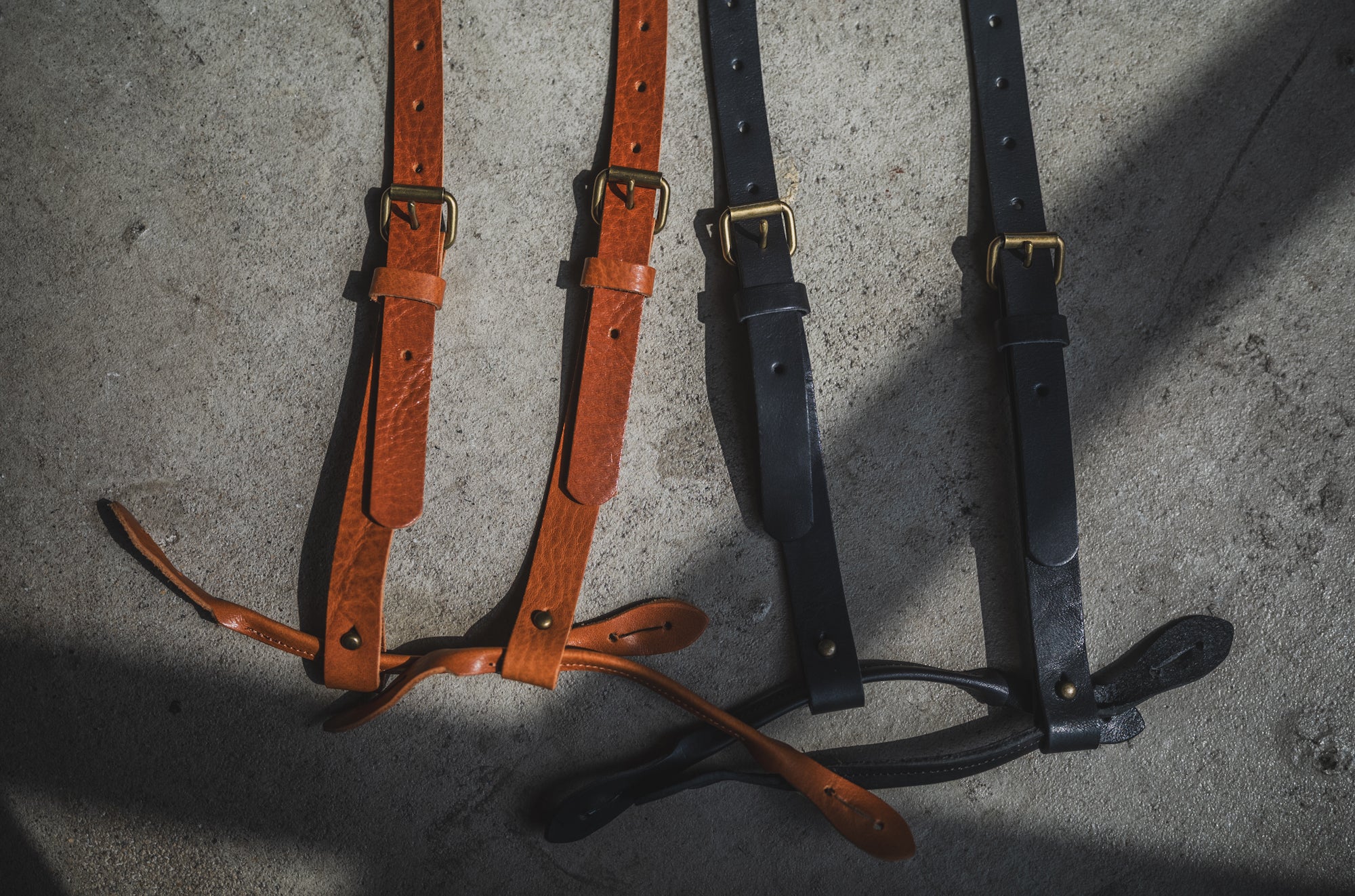 TCB Leather Suspenders – TCB JEANS