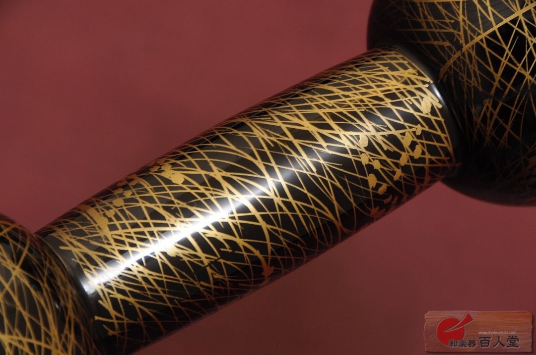 小鼓胴 稲穂に鳴子蒔絵