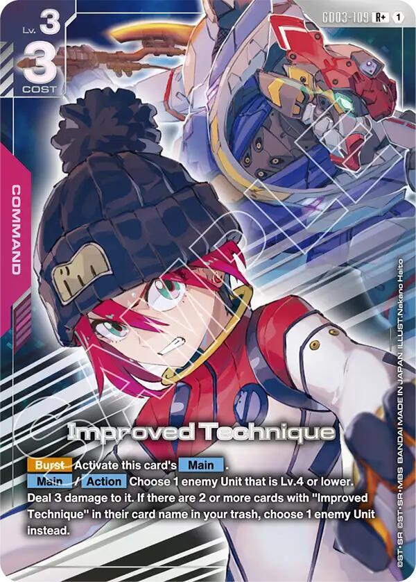 Improved Technique (R+) - Steel Requiem - Gundam Card Game