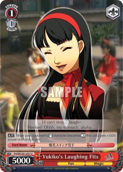 Yukiko's Laughing Fits - Persona 4 ver.E - Weiss Schwarz