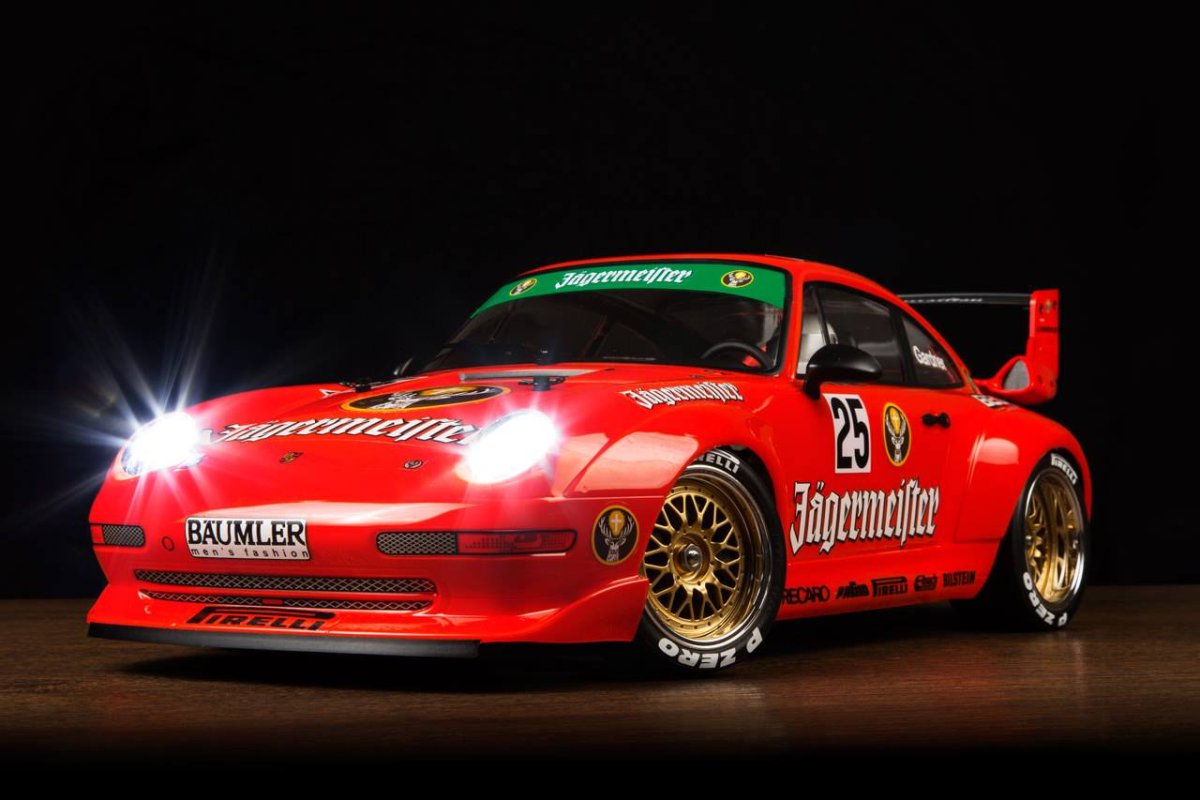タミヤPorsche 911 GT3 R Jägermeister 風ボディ タミヤPorsche 911