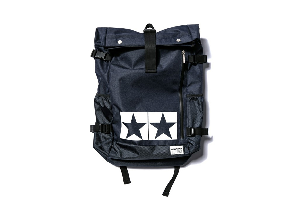 TAMIYA×JUN WATANABE タミヤマーク ロールトップバッグパック ネイビー