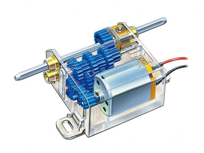 ミニモーター多段ギヤボックス（12速）: 工作＆クラフト｜TAMIYA SHOP