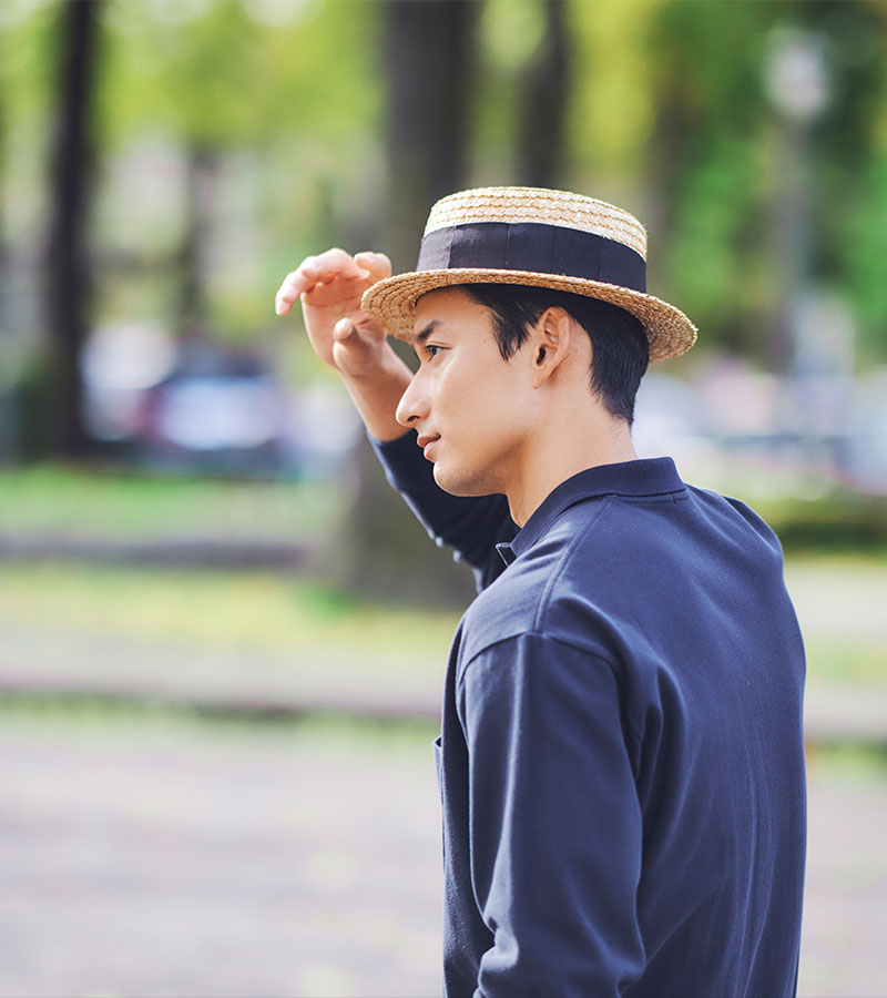 田中帽子店Hans(ハンス)鬼麦カンカン帽 紳士用帽子 田中帽子店：公式