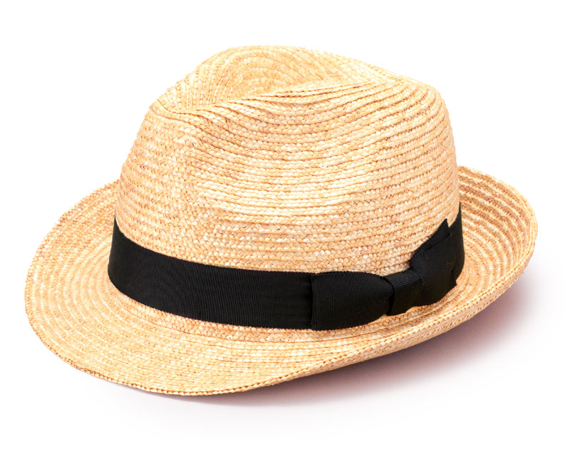 田中帽子店Dino（ディーノ）麦わら ボルサリーノ型ハット 紳士用帽子