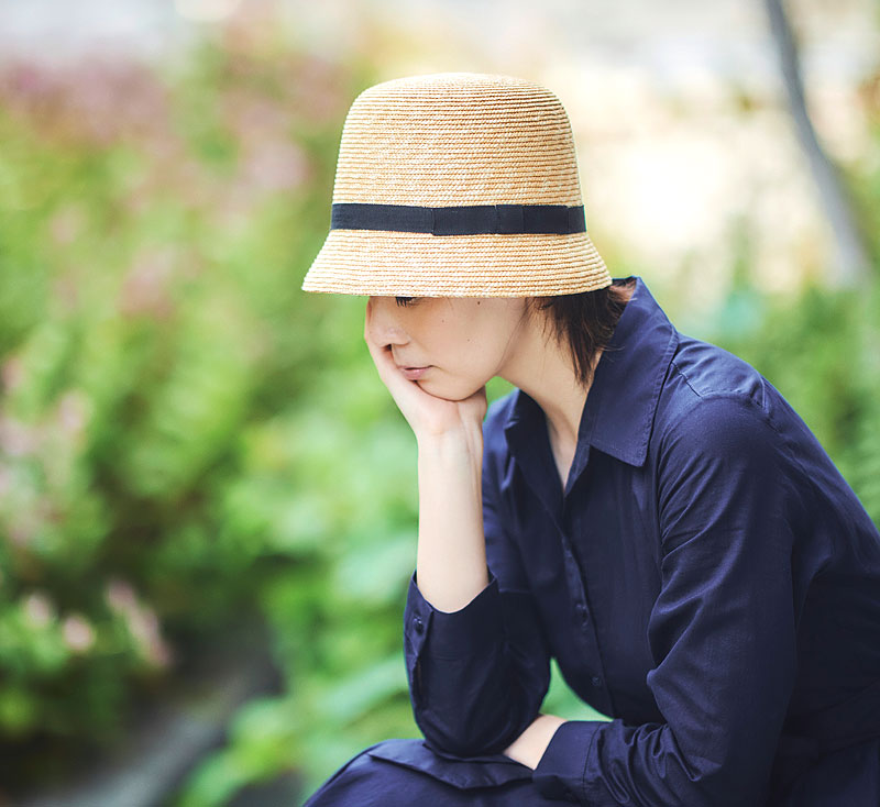 田中帽子店Fico(フィコ) Mini Casablanca麦わら ミニカサブランカ 婦人