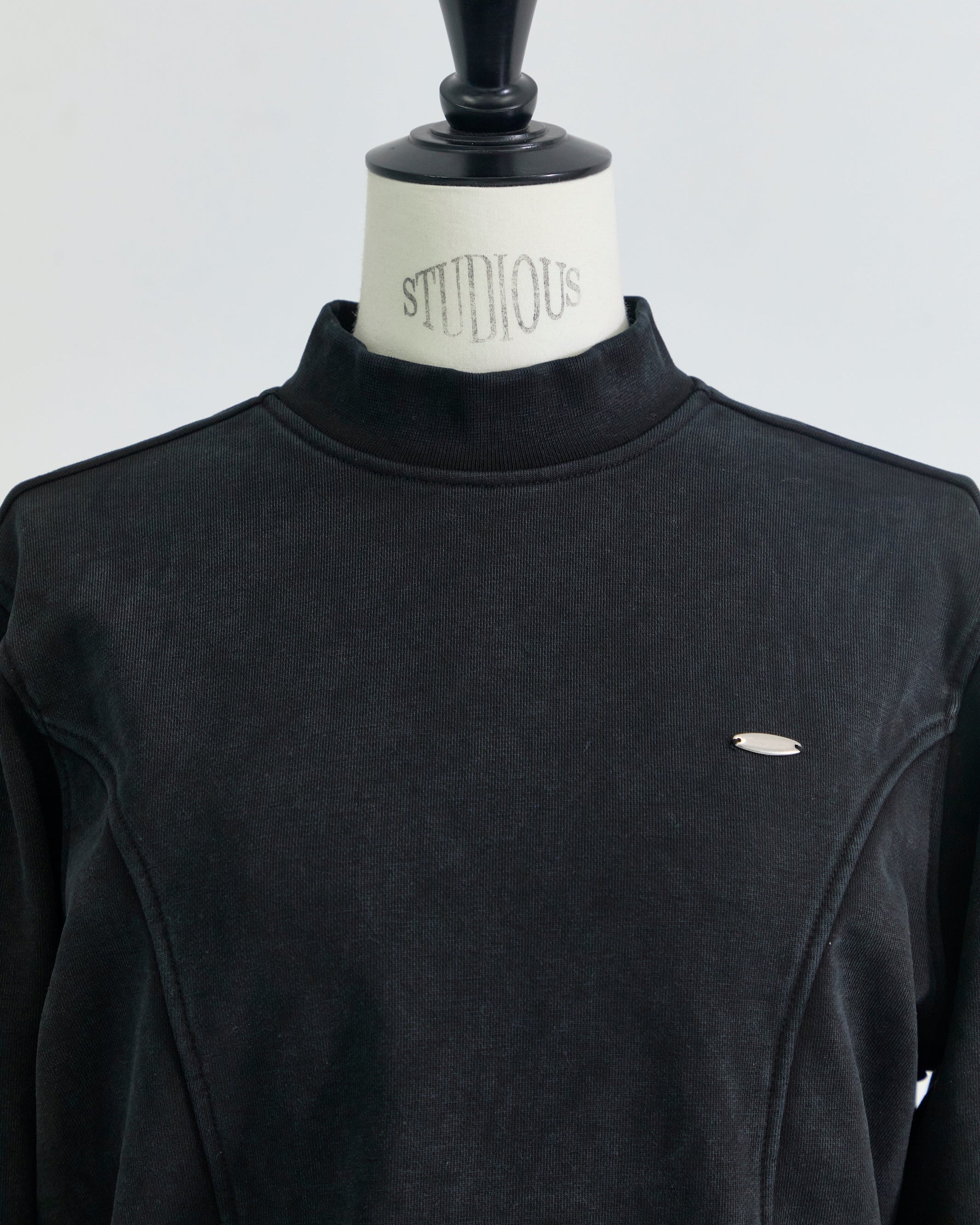 STUDIOUS Special item】cuffs belted pullover Black – tanakadaisuke