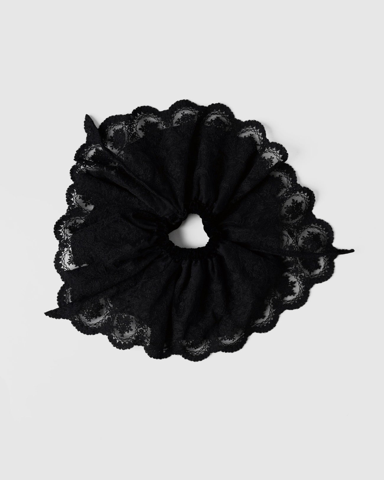 velour lace chou chou Black × Black – tanakadaisuke