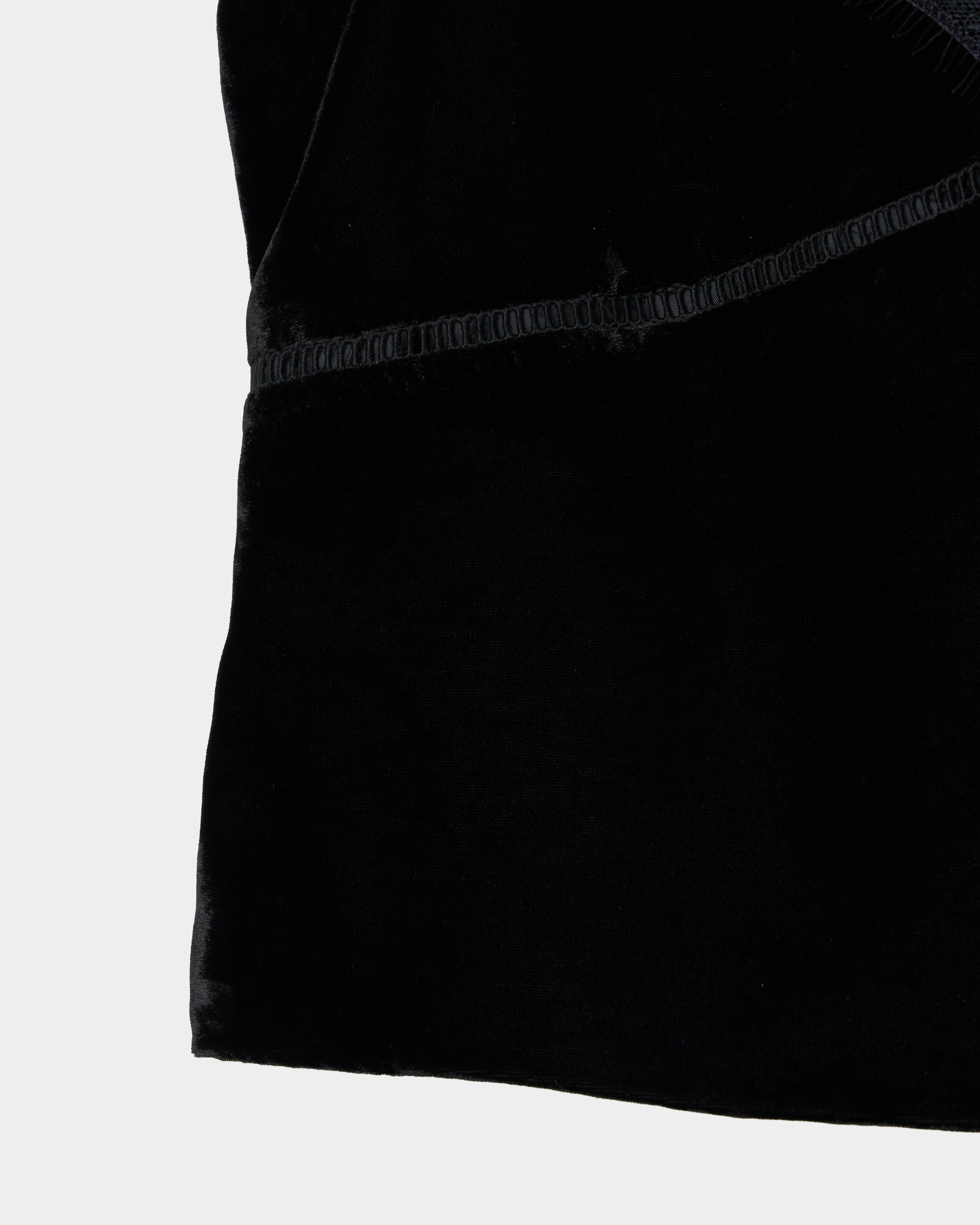 タナカダイスケ|flower lace black velour camisole tops – tanakadaisuke