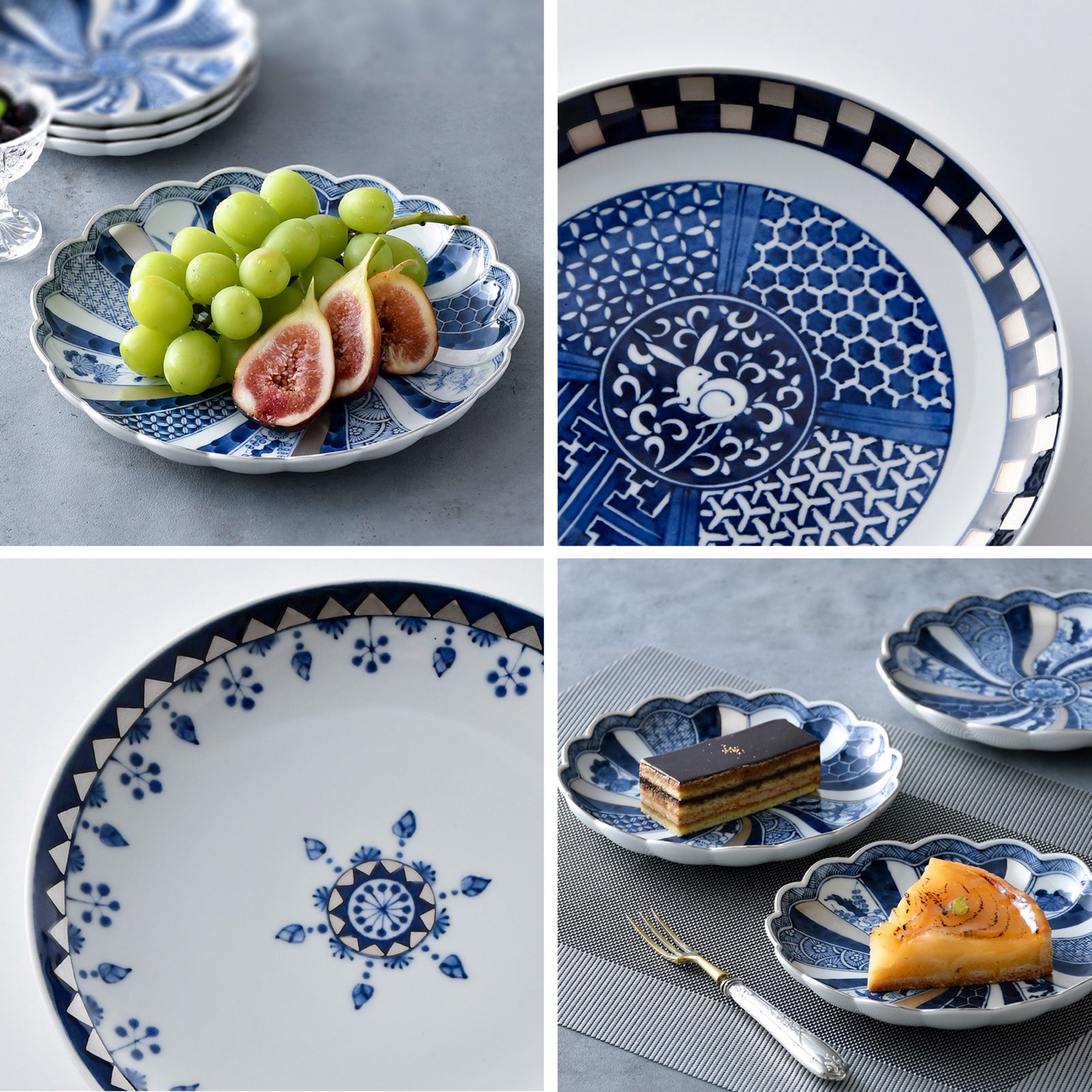 波佐見焼の林九郎窯の藍青シリーズの陶磁器の商品一覧 和食器の通販 たち吉