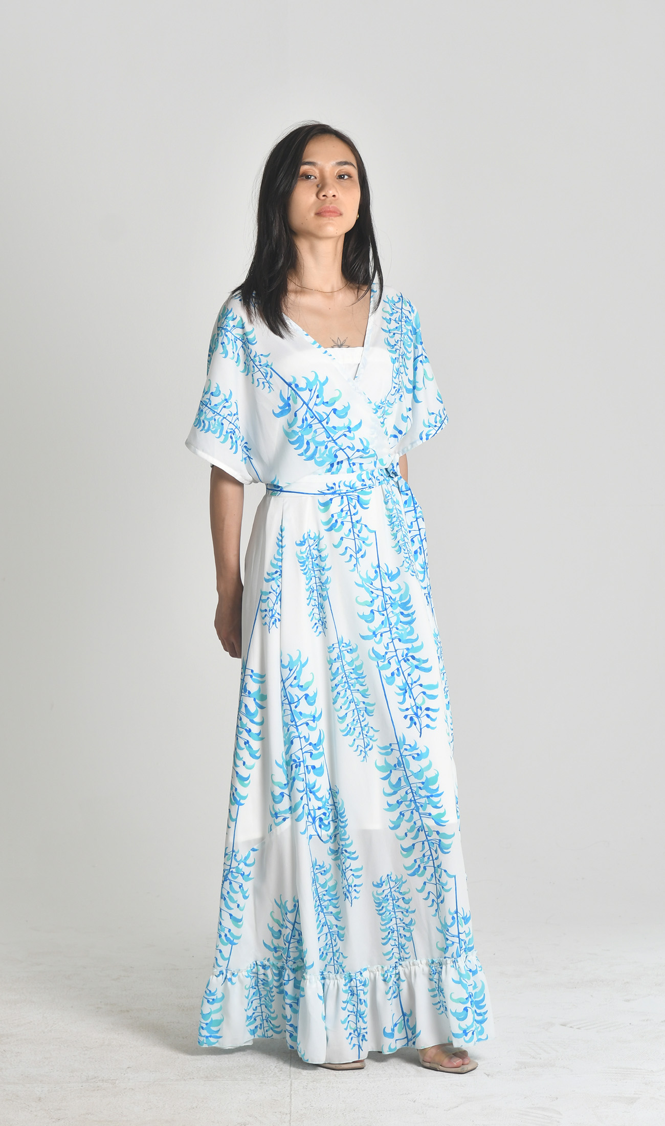 ミディティアードドレス | hisuikazura white