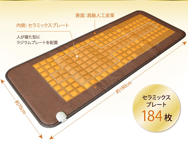 NEWラジウム・ラドン岩盤浴マット ご自宅で気軽に岩盤浴を！