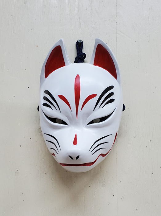 狐のお面 | 木彫りの作品ギャラリー | 木彫り工房貴 | 木彫り入門教室