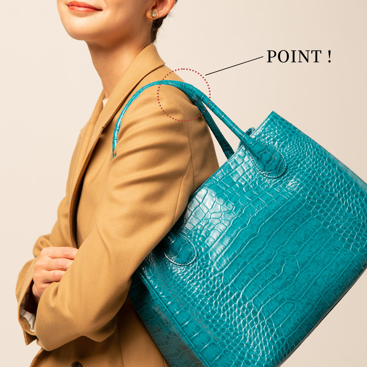 トート エメラルドブルー ｜ 鎌倉のバッグ 鎌倉高野オンラインブティック