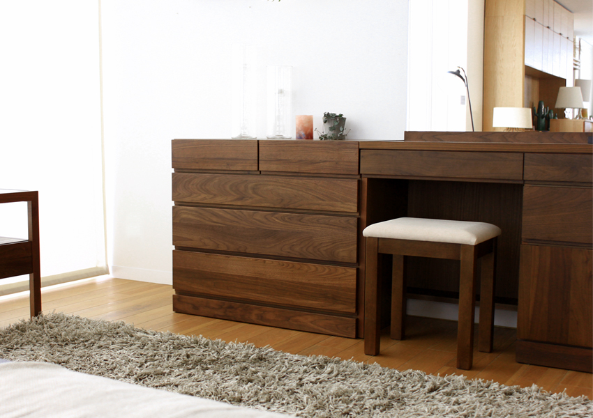 レッチェ 80サイドチェスト WALNUT(W80×D44.5×H68.5cm)税込￥115,000