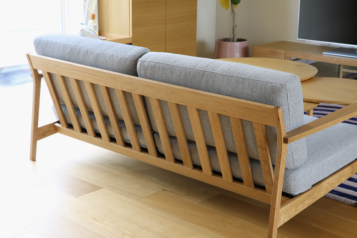 セブソファ 3人掛け OAK (国産品)(W188×D85×H75cm)税込￥378,000