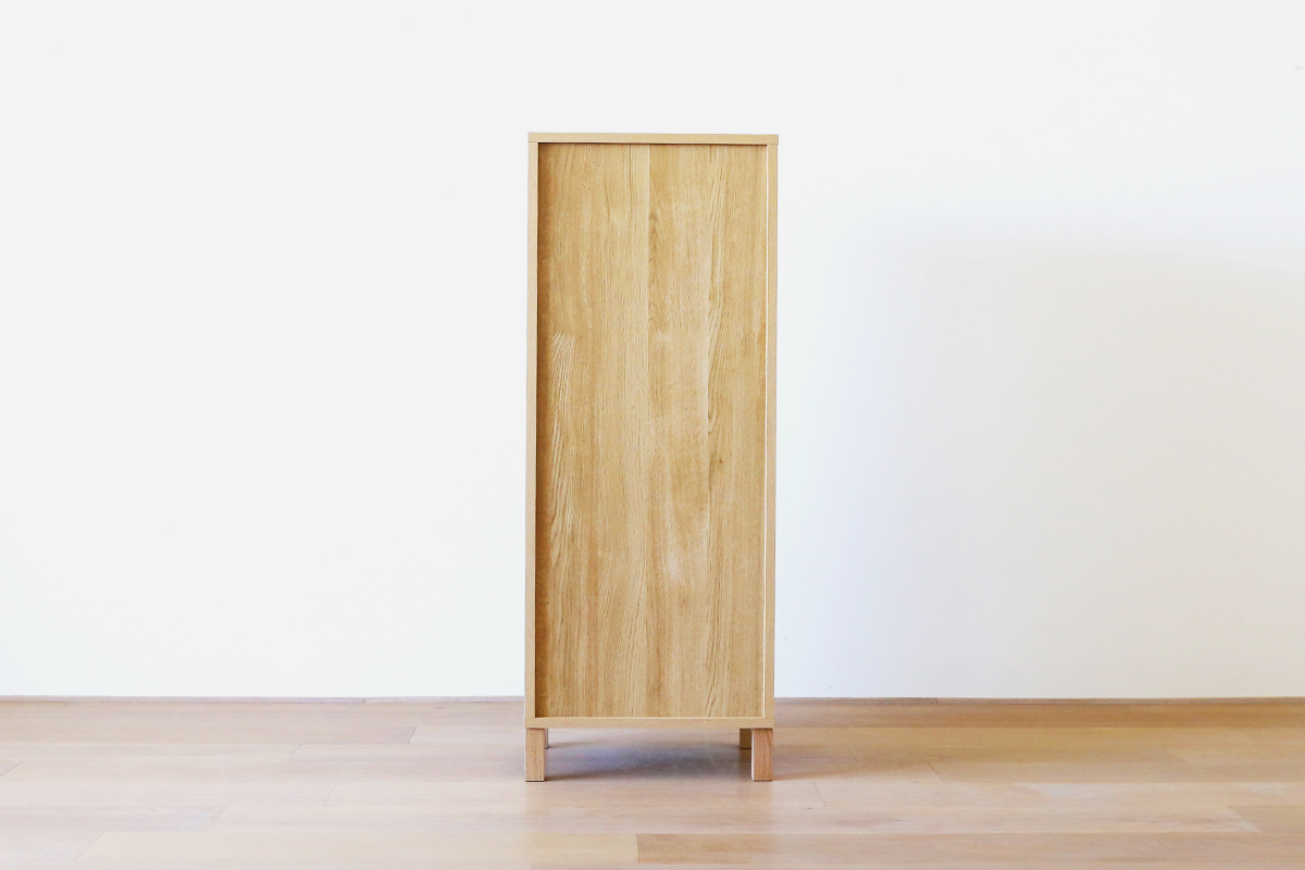 レッチェ 50リビングハイチェスト OAK(W50×D39.5×H129.5cm)税込