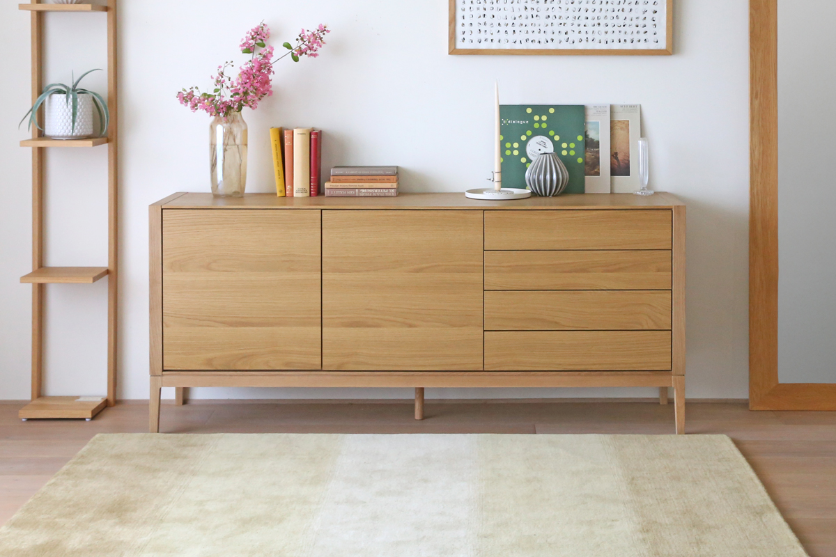 モル 170サイドボード OAK(W170×D43×H75cm)税込￥238,000 | 高野木工