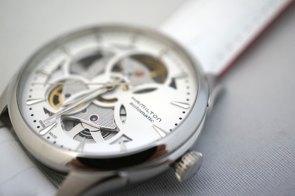 安心なハミルトン ジャズマスタービューマチック スケルトン レディ