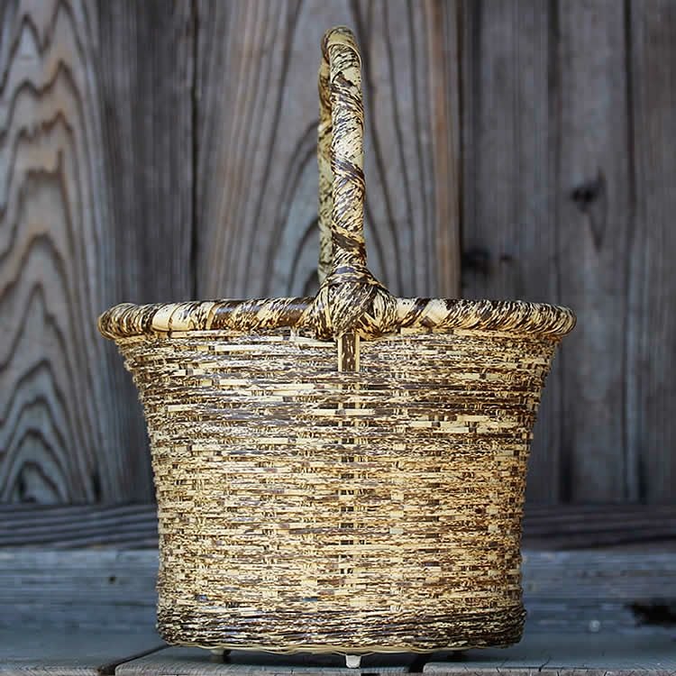 竹手提げかごバッグ | 虎斑竹専門店 竹虎