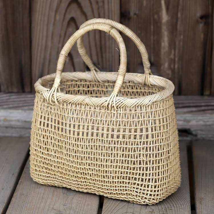 白あけびこだし編み手提げ籠バッグ（小） | 虎斑竹専門店 竹虎
