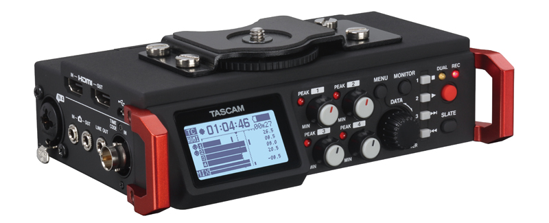 DR-60DMKII | 4-Track Audio Field Recorder & Mixer for Audio/Video