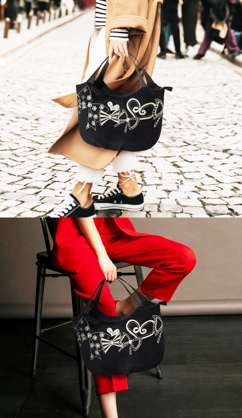 リボンズ バッグ (ファスナータイプ) (ブラック) / Think Bee! 『公式