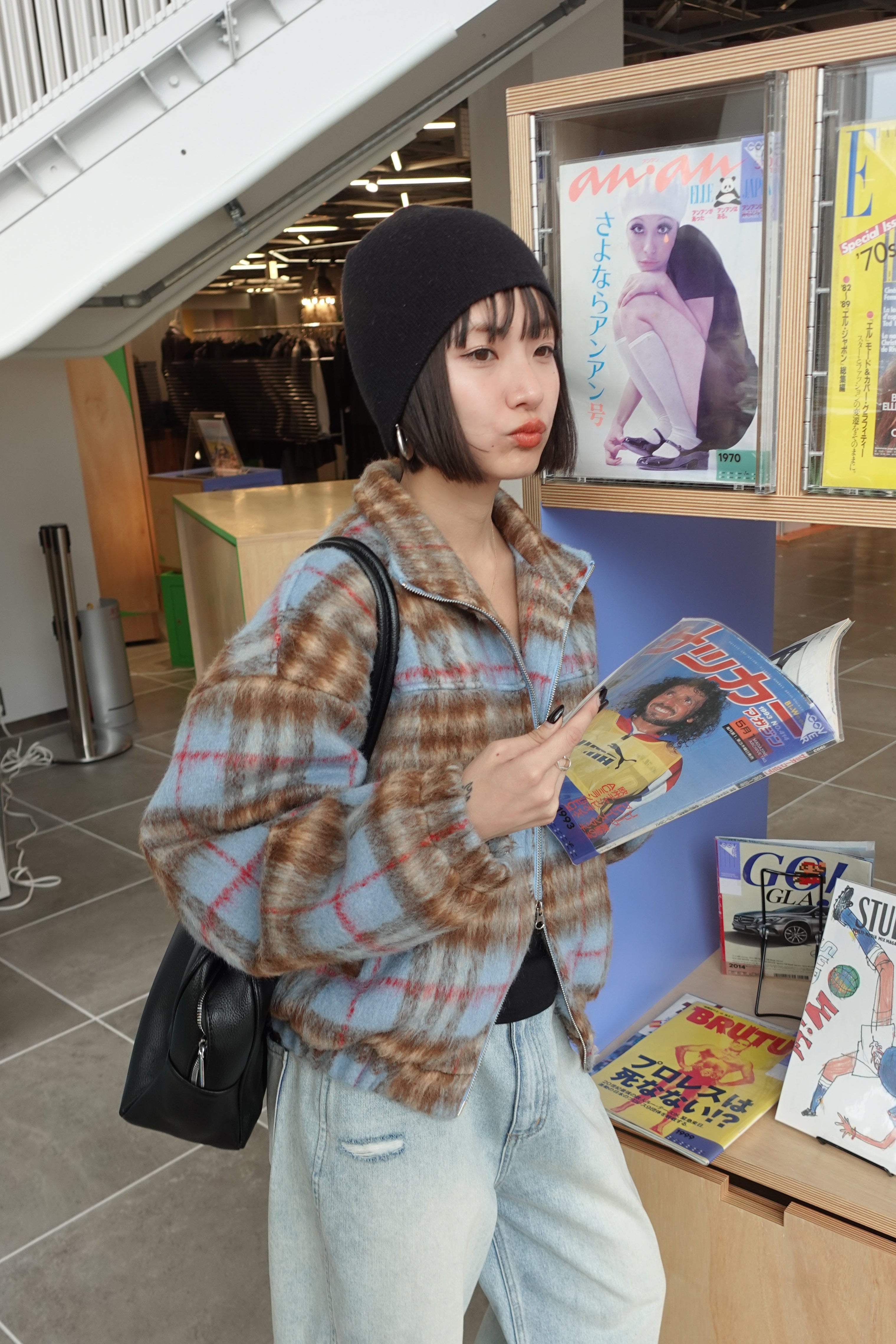 シャギーチェックブルゾン – TEEN BOOP 公式通販サイト