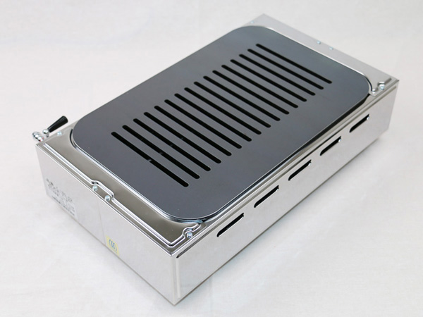 ヤマキン ガス焼肉器 王者対応グリルプレート：バーベキュー鉄板の加工