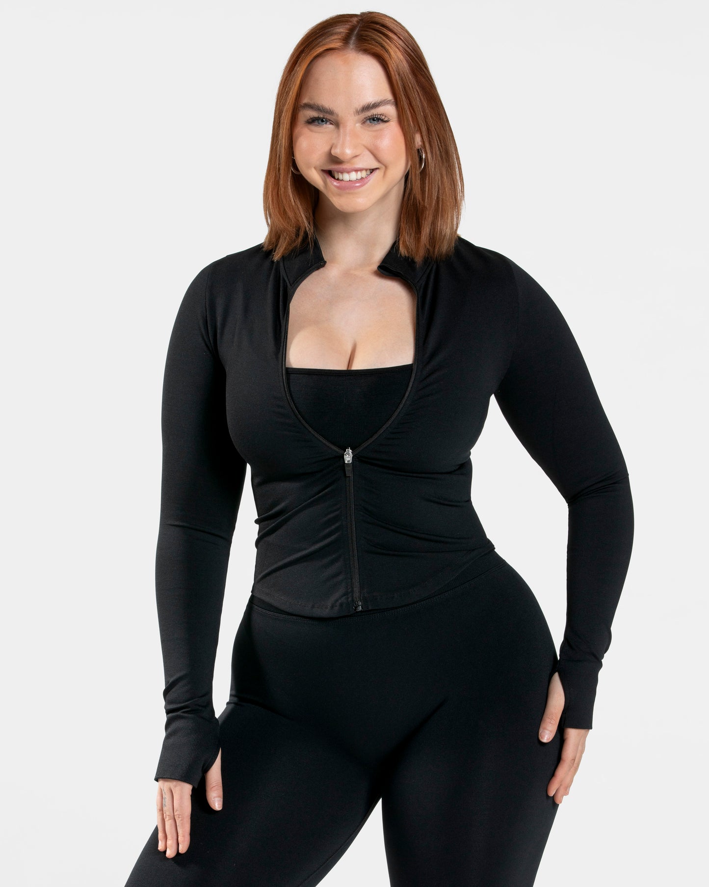 Femme Shaping Zip Jacket 'Black'