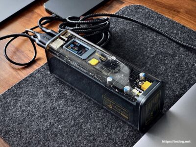 SHARGE STORM2 Power Bank レビュー。スケルトンデザインがかっこいい