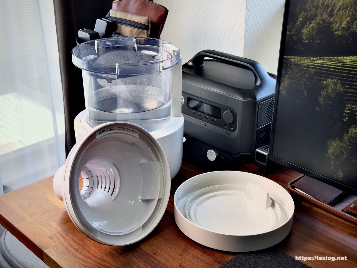 リズム プールレス超音波式加湿器 MIST 300 レビュー。お手入れ簡単