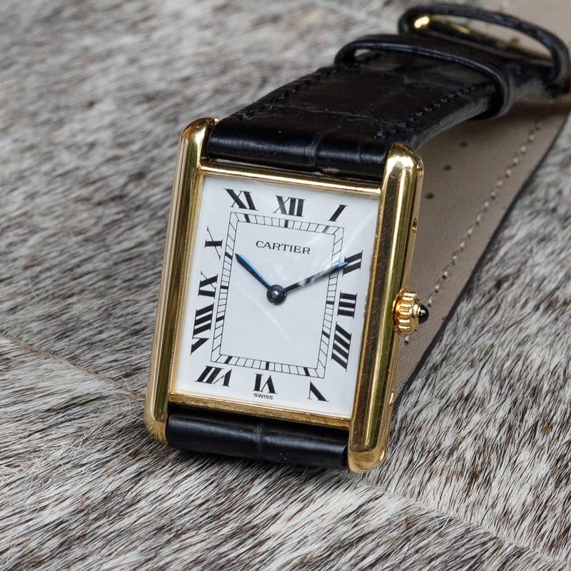 CARTIER LM TANK Louis Cartier 18KYG Ref.81052 – TIMEANAGRAM