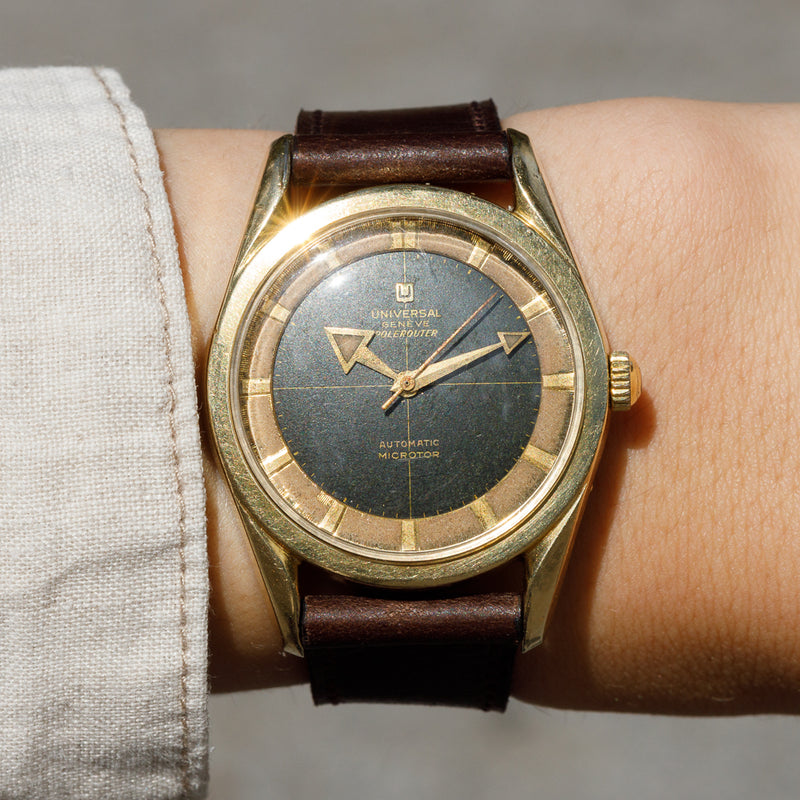 UNIVERSAL GENEVE POLEROUTER broad arrow – TIMEANAGRAM