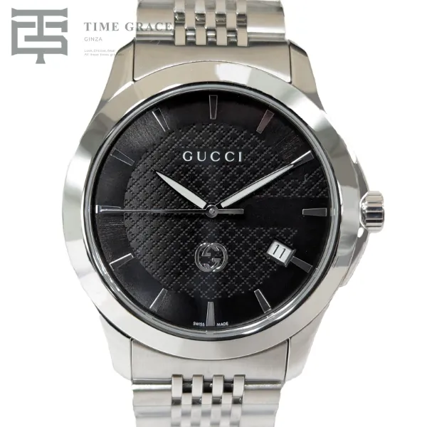 Gタイムレス YA1264106 ブラック/ グッチ 時計 メンズ / TIME GRACE GINZA