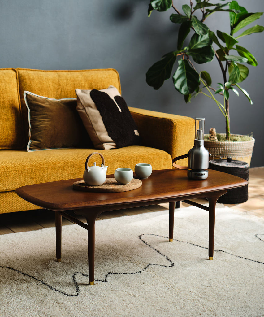 JULIE コーヒーテーブル ダークブラウン 幅110cm - 北欧ヴィンテージ