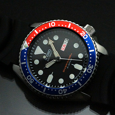 セイコー 200mダイバー 赤青ベゼル Cal.7S26 アンティークウオッチ
