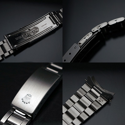 ロレックス 3連 巻き込みブレス 19mm フルコマ | アンティーク時計通販