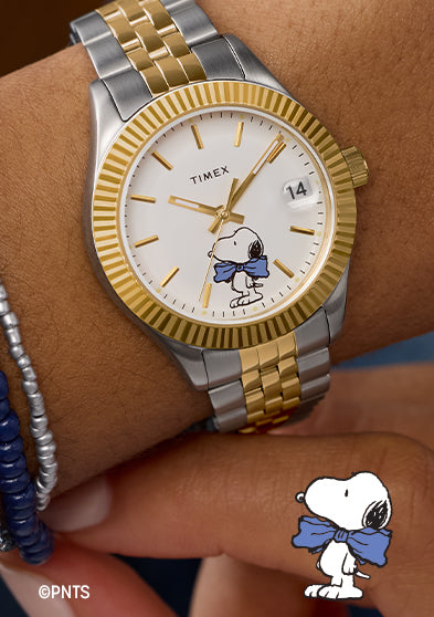 Peanuts® x Timex Timex Legacy Bowtie 34mm Stainless Steel Bracelet