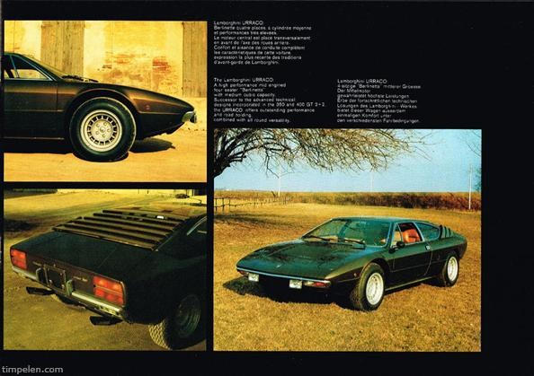 Scans of Lamborghini Urraco P300 brochure (1974b277) - timpelen.com