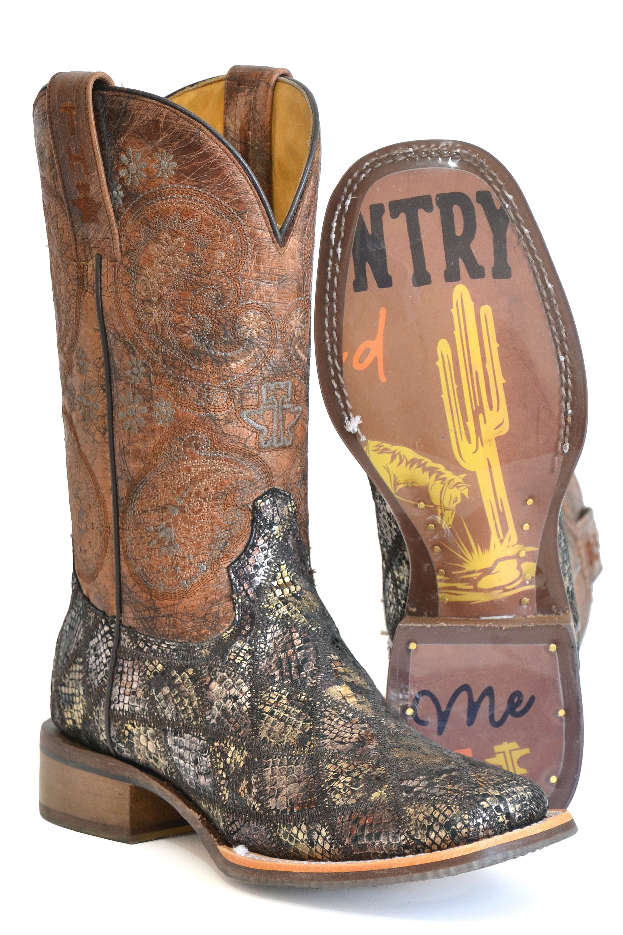 Womens Paisley Python With Country Road Sole – Tin Haul