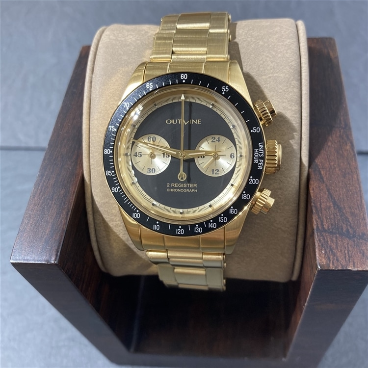 100本限定！】OUTLINE×TiCTACコラボ・ゴールドの2レジスタークロノ