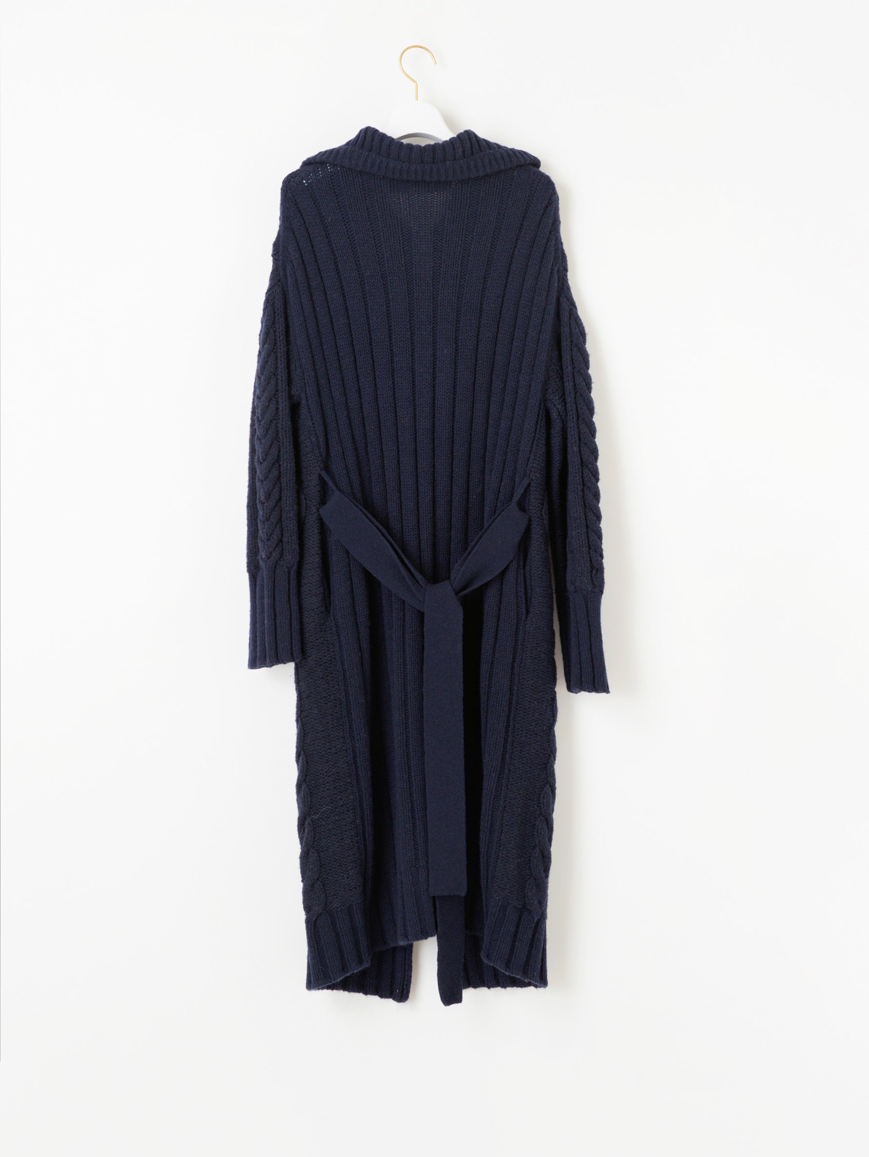 ケーブルロングガウンコート/TBCA-423